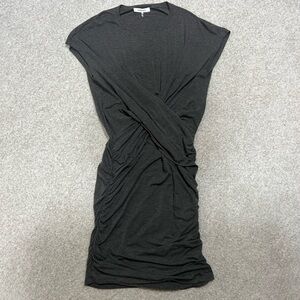 Frame Denim Charcoal Midi Dress